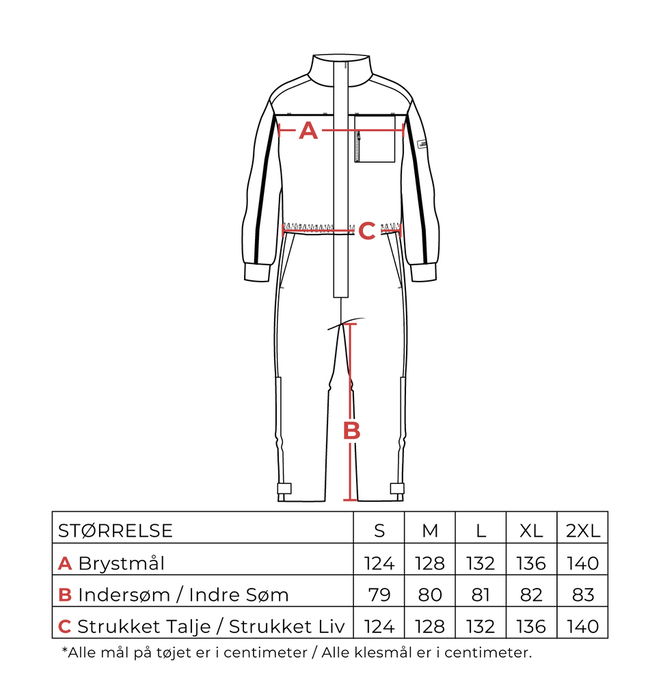 Oak Creek termo kjeledress str. XXL